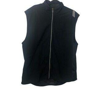 Adidas Climaproof Wind Golf Vest Black Full Zip Athletic Mens L Large